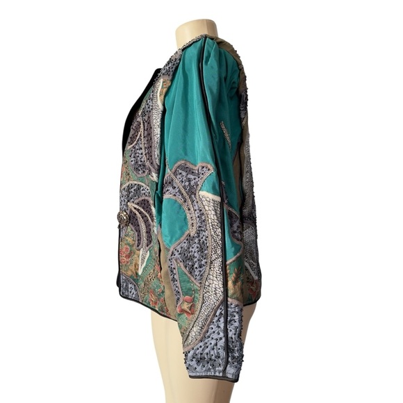 Vintage La Colección Judith Roberts Ornate Bolero Jacket Mexico Rare Art to Wear - Picture 8 of 16